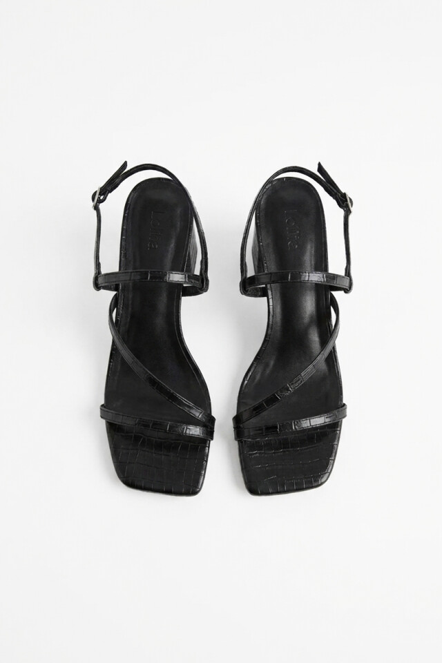 Sandalia crocco negro