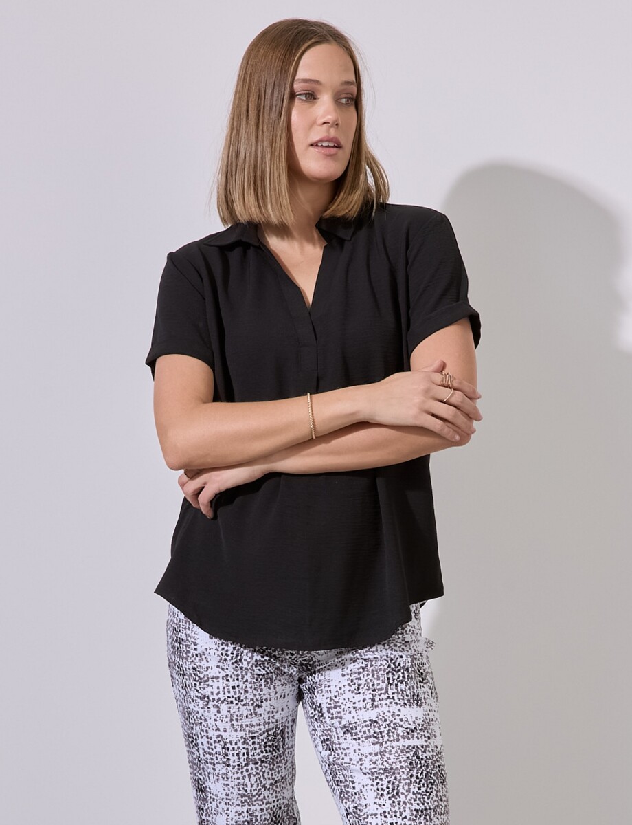 Blusa Gasa Colors - Negro 