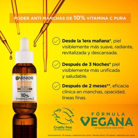 Serum Garnier Skin Active Express Aclara Noche 30 ml Serum Garnier Skin Active Express Aclara Noche 30 ml