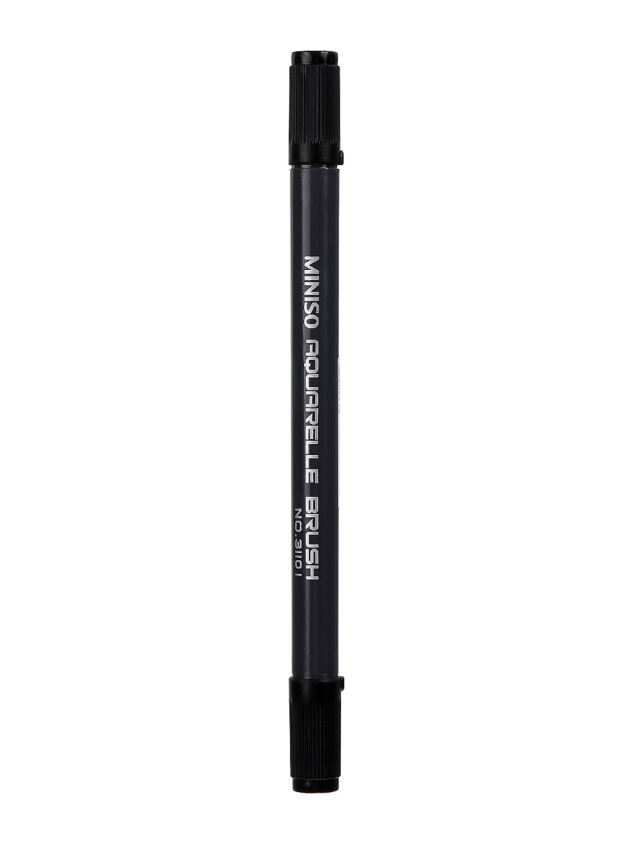 Marcador doble punta - negro 
