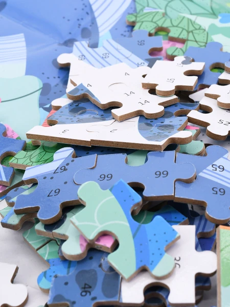 PUZZLE FONDO DEL MAR AZUL
