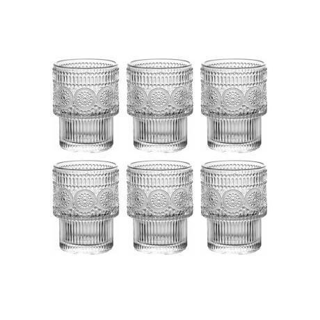 Set x6 Vasos texturados Sc