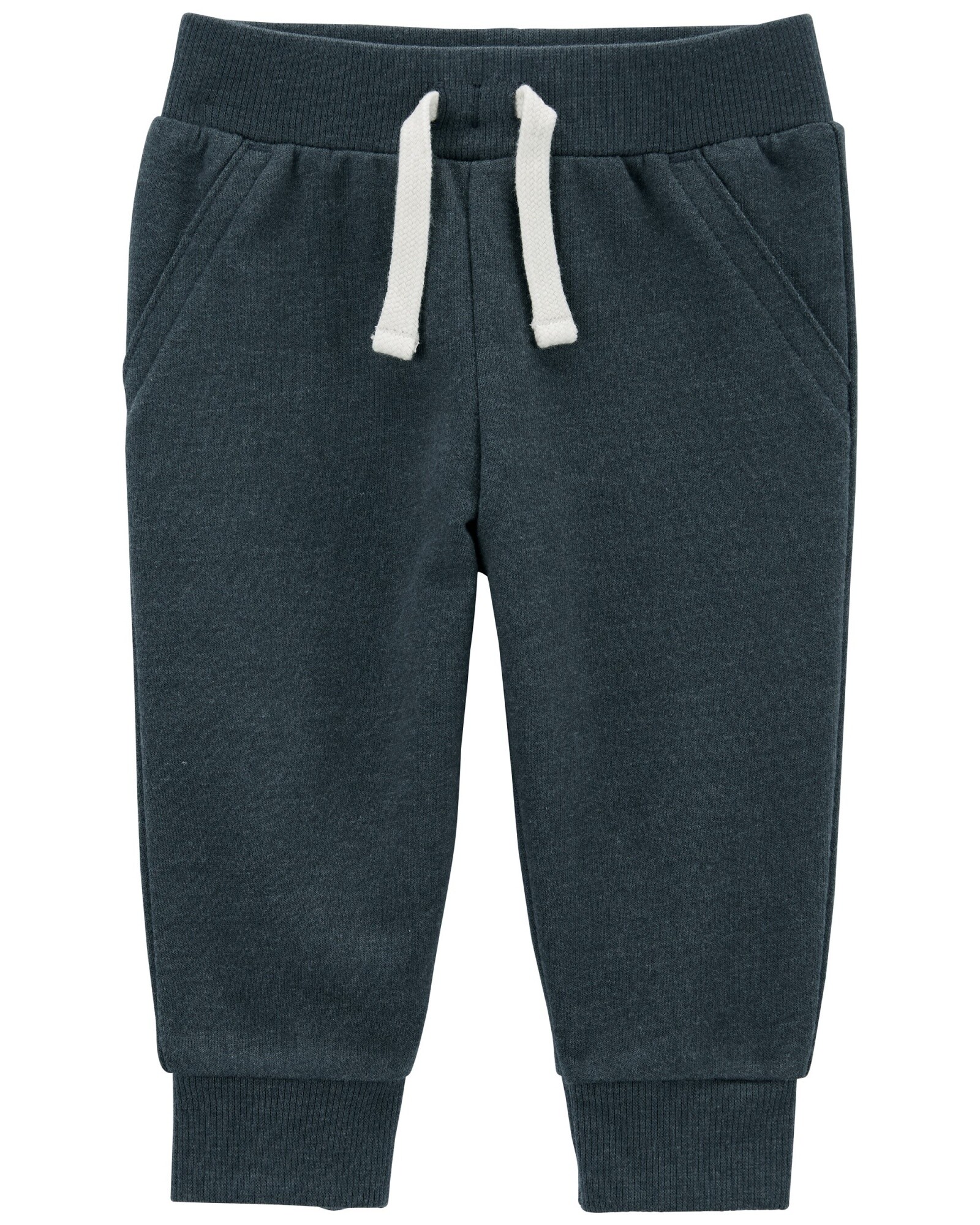 Pantalón deportivo de algodón, gris oscuro Sin color