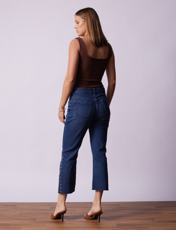 Jean Crop Tachas JEAN
