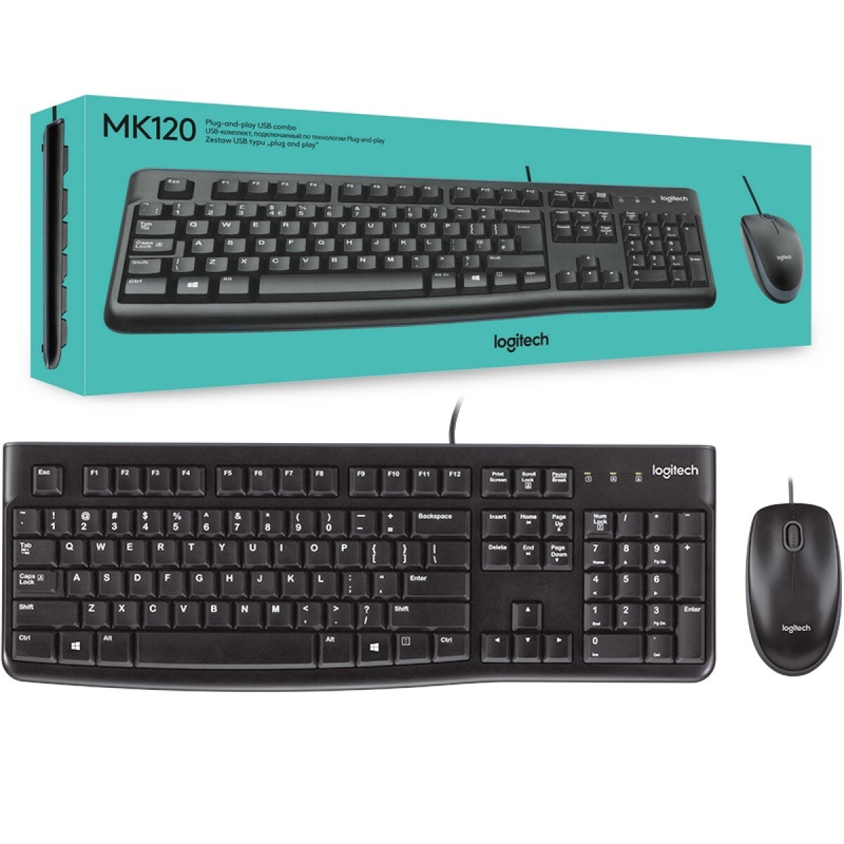 Combo Logitech MK120 USB 