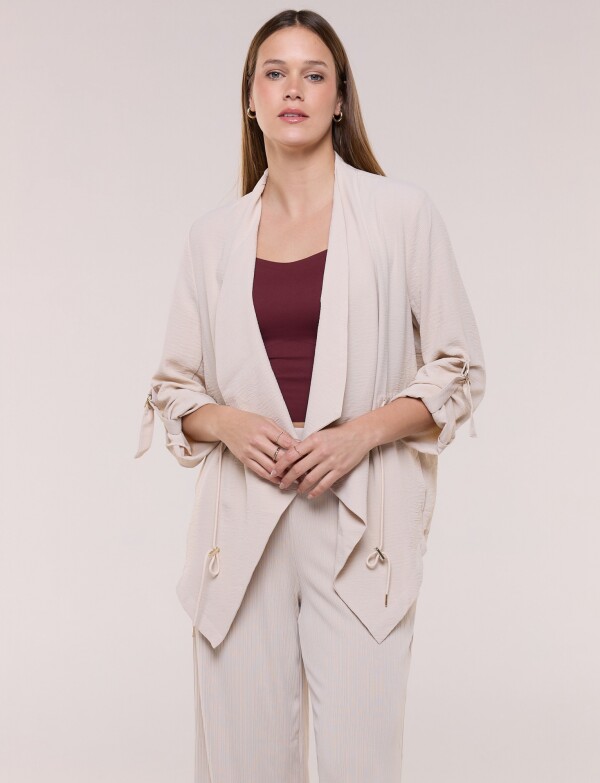 Chaqueta Cintura Ajustable BEIGE