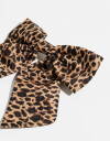 Hebillas Francesas Moño Hebilla Con Moño Animal Print - Estampado Animal Print