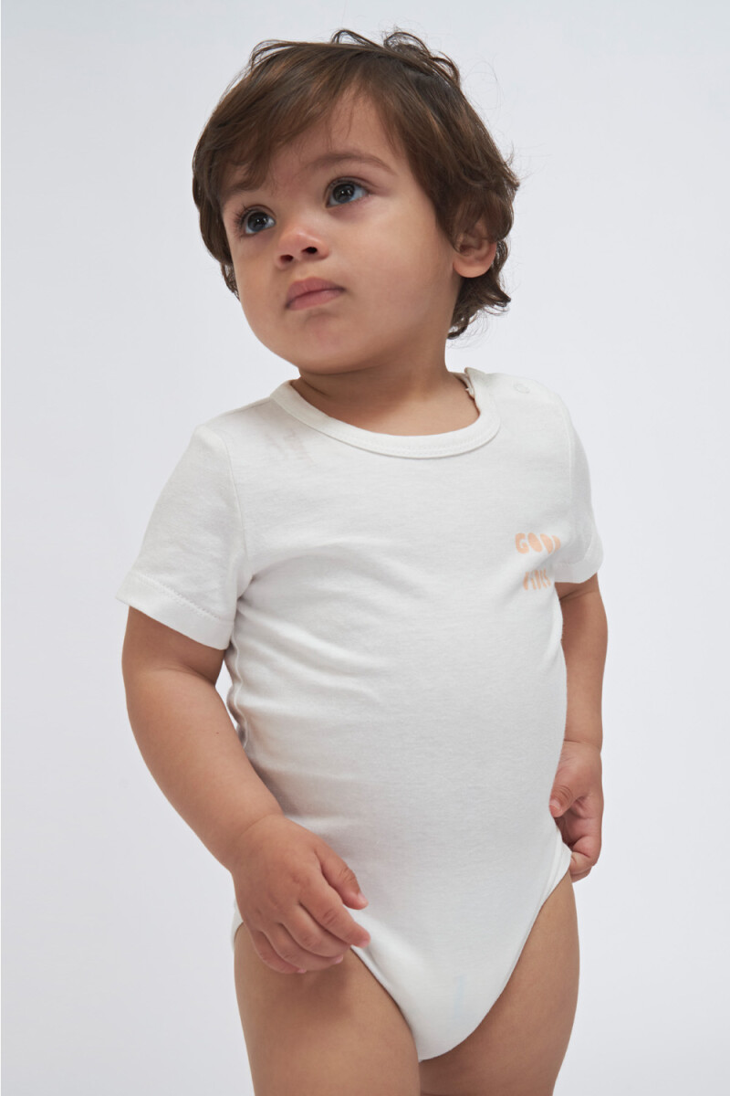 Body manga corta Vibes Blanco