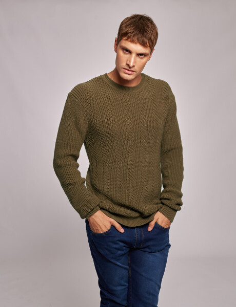 Sweater ochos verde