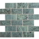 Ceramica Piscina Verde Brillo Rustico 5X10Cm En Malla 31X32