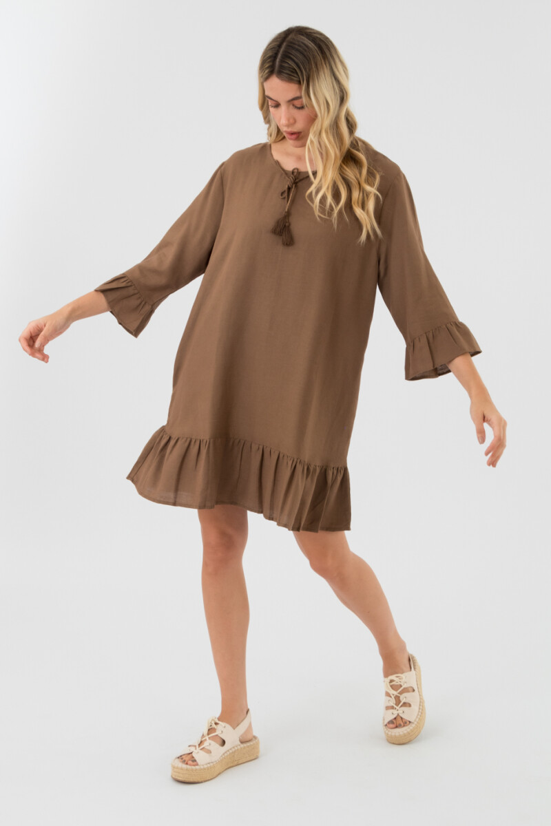 Vestido playero linen - Africa 