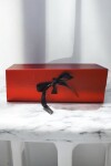 Caja rígida con imán 30x15x10,5 cm. ROJO