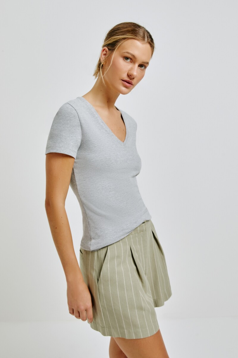 BLUSA MM FEM - CINZA MESCLA 