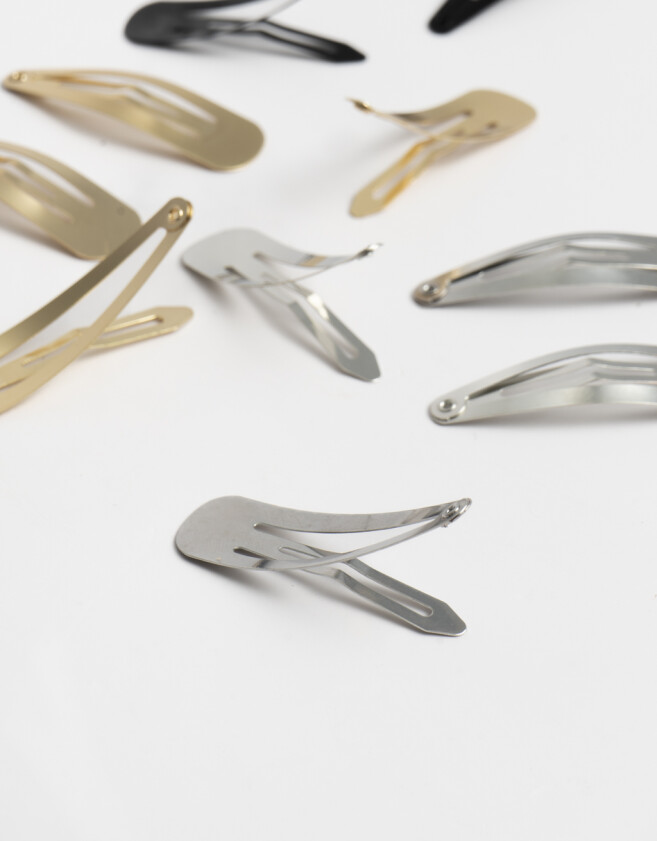 Hebillas Tic Tac Set por 12 Set De Hebillas Tic Tac - Combinacion Tricolor