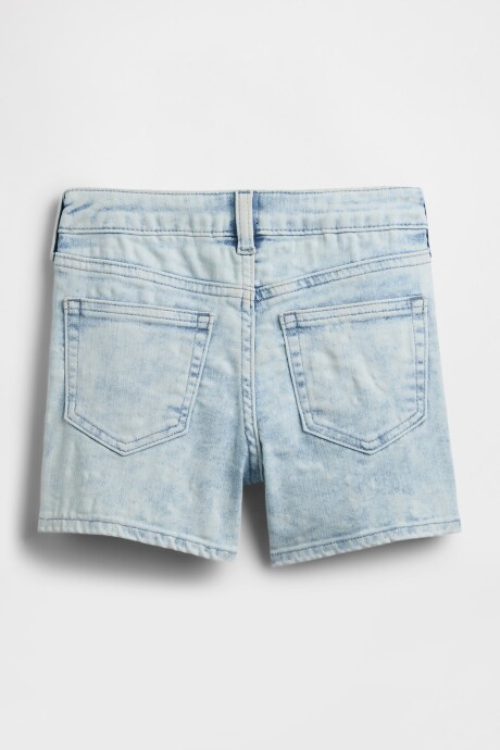 Short De Jean Niña Acid Wash