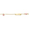 Pulsera Identidad Corazón -Oro bajo-Resina-PU8087 sinpiedra