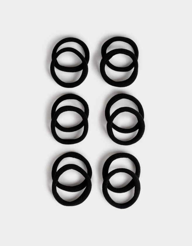 Gomitas Elásticas Sets Set por 12 Set De Gomitas Elásticas - Negro