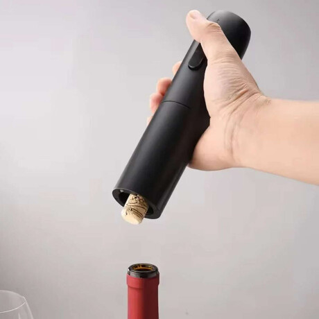 Descorchador Destapador De Vinos Electrico Negro