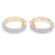 Aros oro 18k combinados con brillantes. Diámetro 25 mm Aros oro 18k combinados con brillantes. Diámetro 25 mm