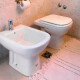 INODORO CORTO TAPA Y BIDET JUEGO DE LOZA BARI BLANCO FERRUM 000