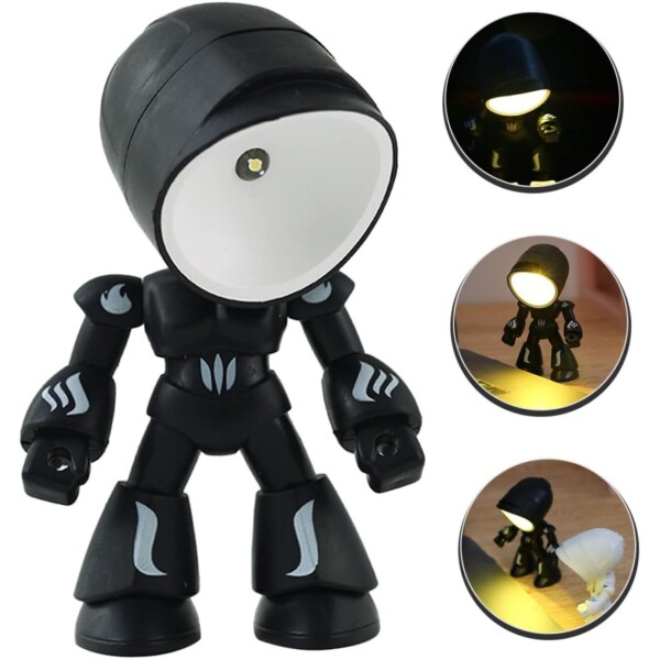 Lampara Portatil Inalambrica Led Escritorio Heroe Veladora Color Variante Negro