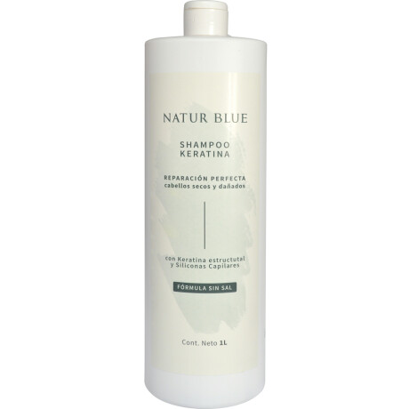 Shampoo Keratina sin sal NATUR BLUE 1 L