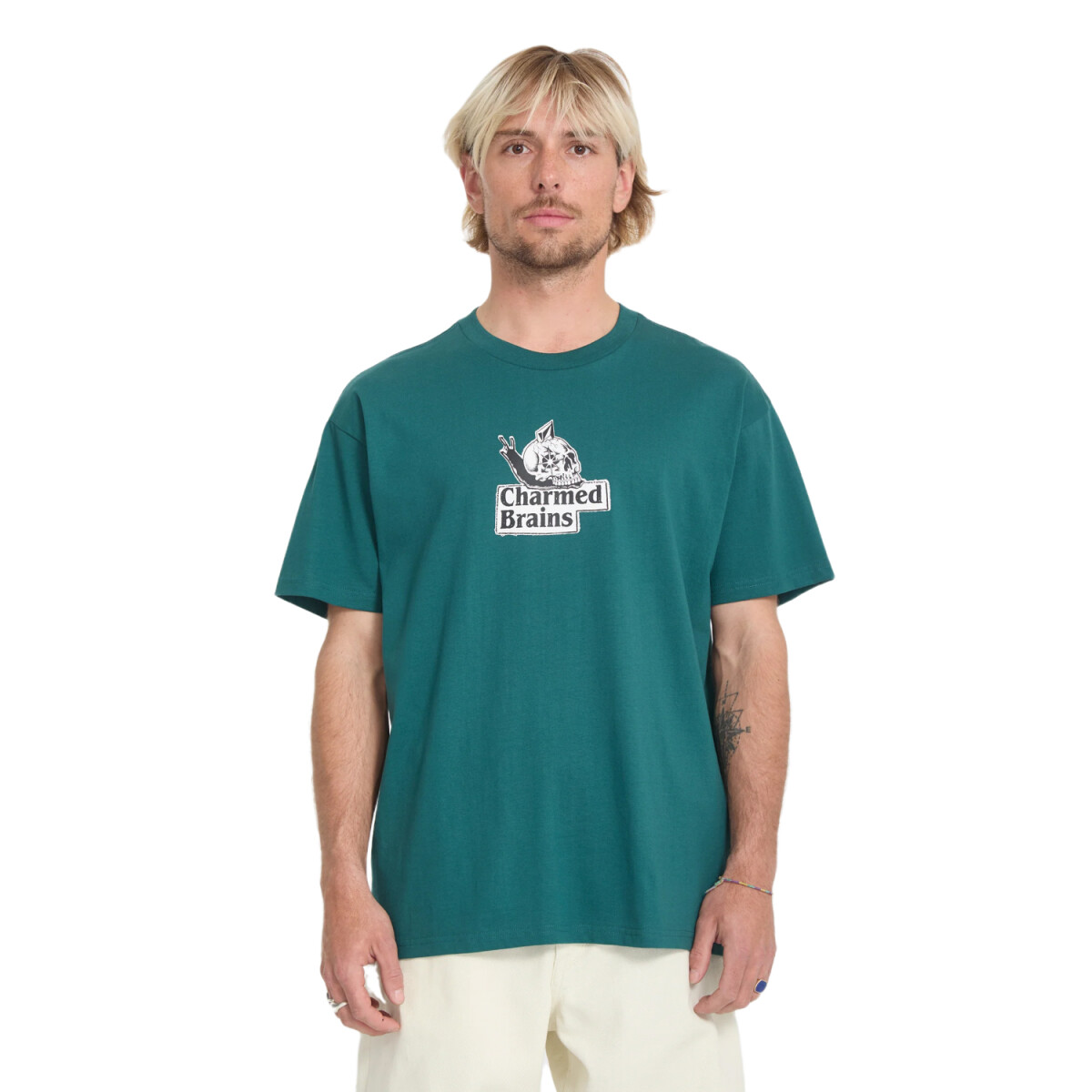 Remera Volcom ABG CHARMED BRAINS SST - Verde 
