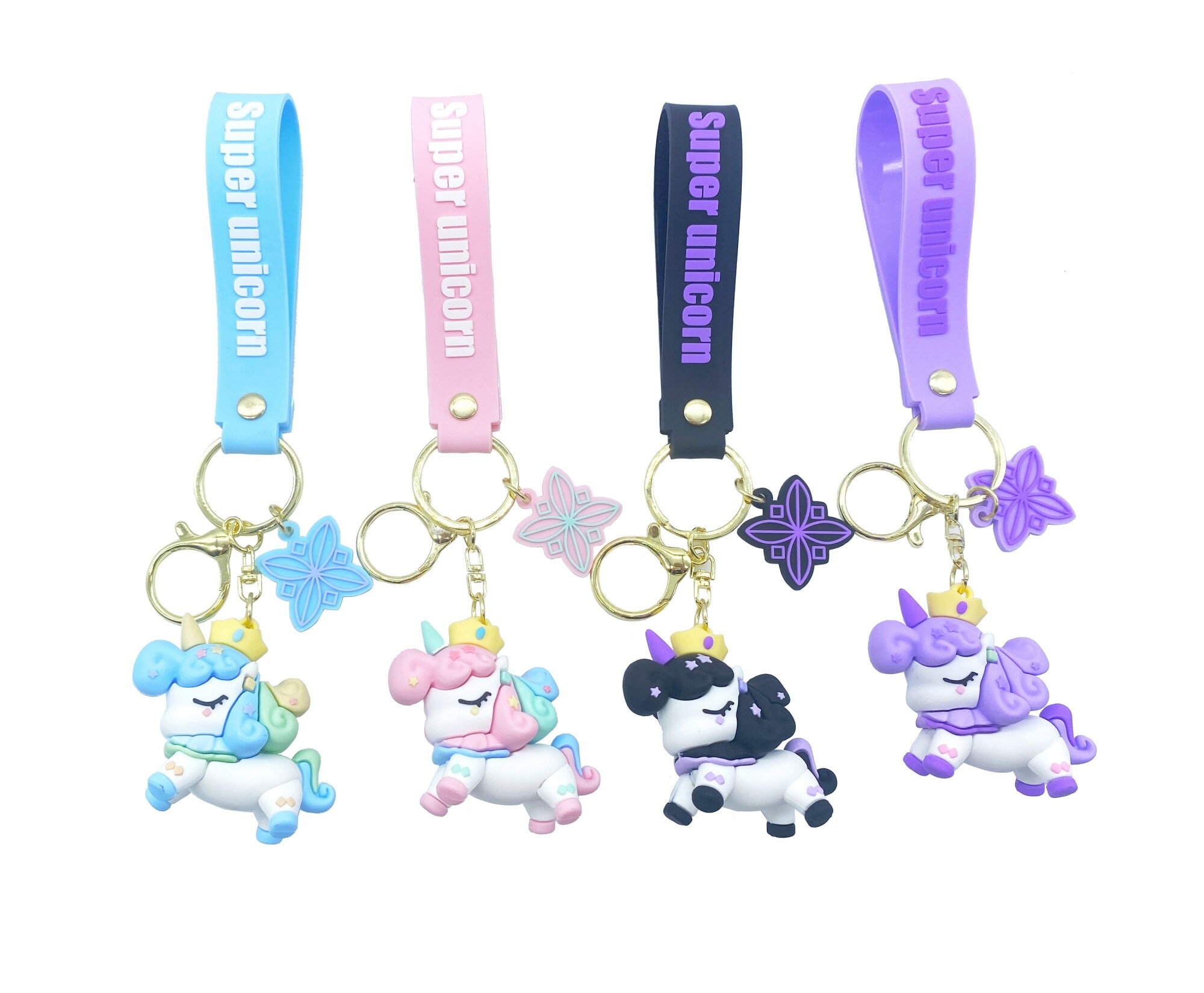 Llavero unicornio negro — Miniso Uruguay