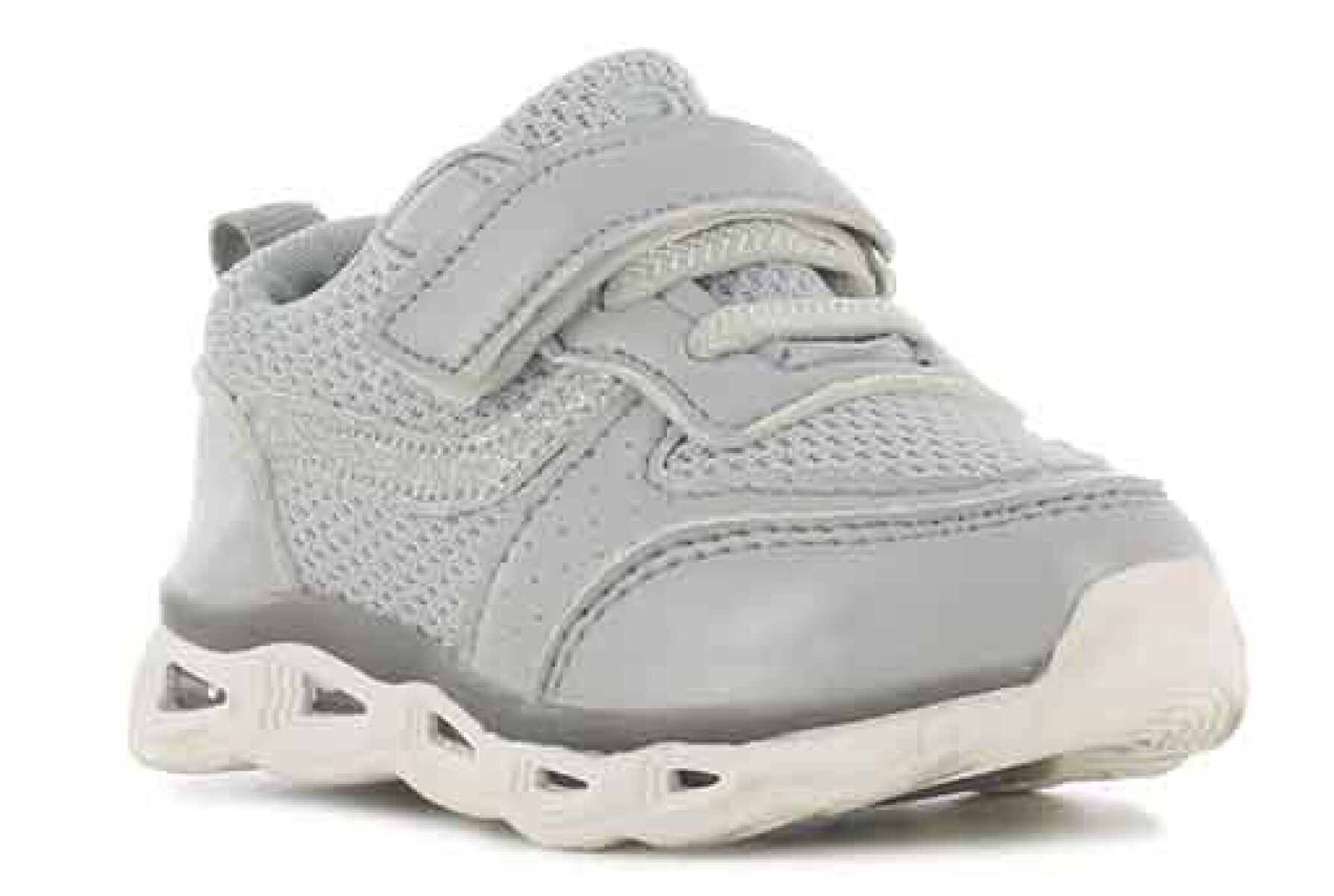 Championes de Niña Push con velcro y glitter NINA - Gris 