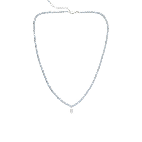 Collar Karvik Aguamarina Plata 925 0