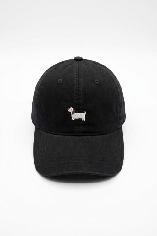 Cap bordado salchi negro
