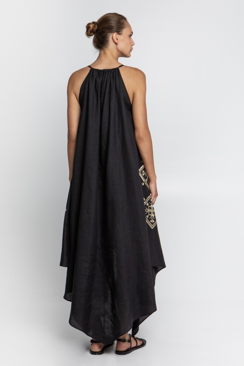 VESTIDO ASIMETRICO Negro