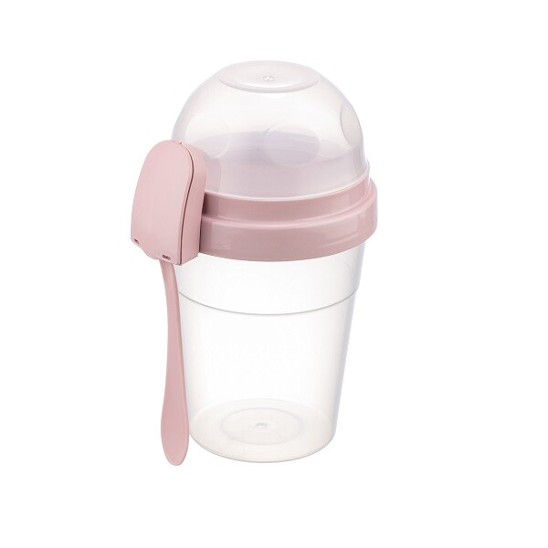 Vaso yogurt To-Go con cuchara 11.5x9.8 cm QLUX IDE Vaso yogurt To-Go con cuchara 11.5x9.8 cm QLUX IDE
