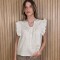 Musculosa Cata Puro Lino Beige Melange