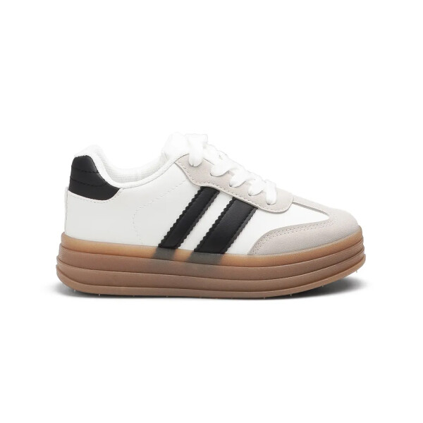 DEPORTIVO RESH 3.0 PLATFORM KIDS - AMERICAN SPORT BLANCO/NEGRO