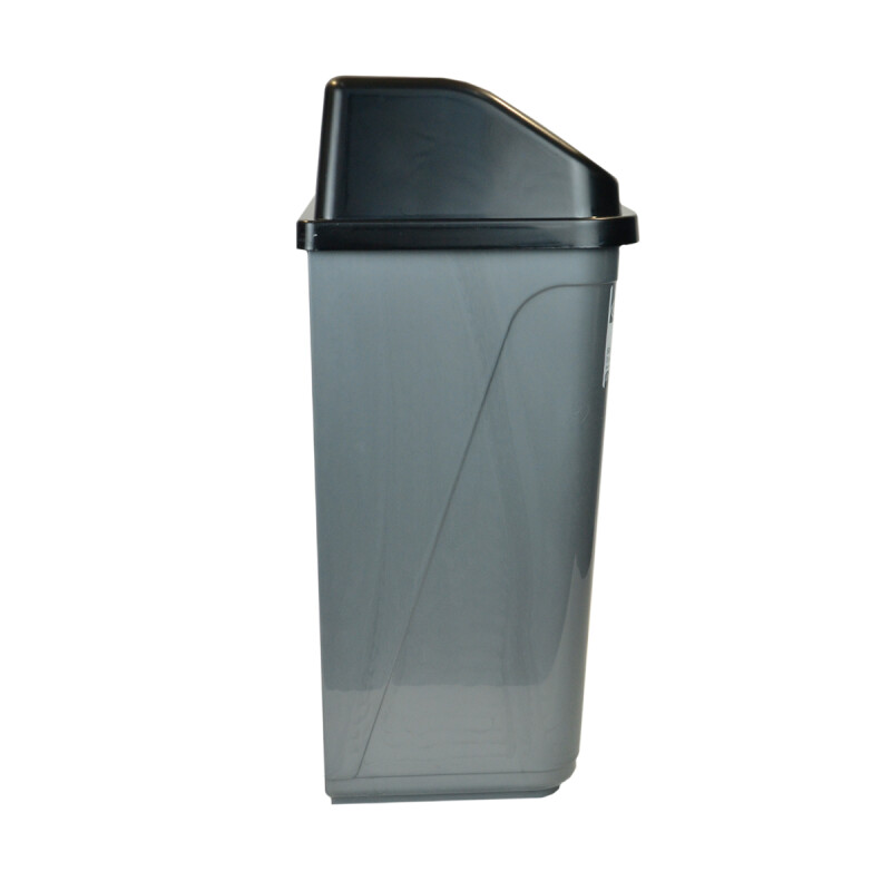 Tarro de residuos 50L con tapa vaivén GRIS