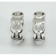 Caravanas Oro Blanco 18K Y Brillantes. Caravanas Oro Blanco 18K Y Brillantes.