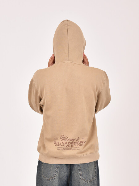 HOODIE SIMON WORLD BEIGE