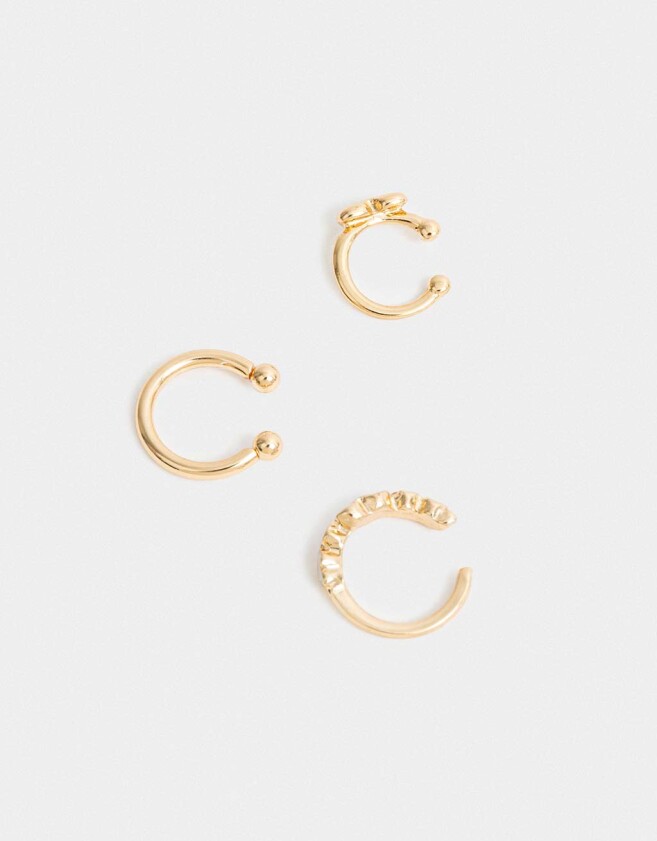 Bijou Cuff Metal diferenciado Cuff De Metal - Dorado