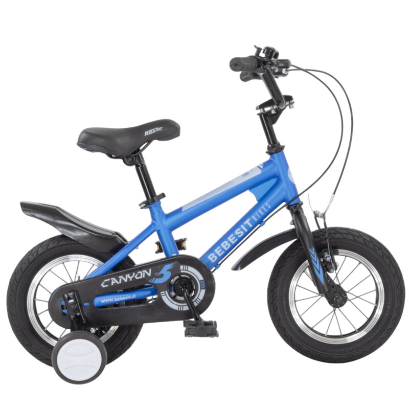 Bicicleta Bebesit Canyon Rodado 12 Con Rueditas Azul