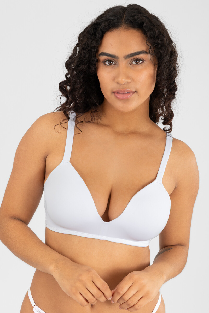 Soutien triangulo prefromado copa c calatea - Blanco 