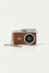 Llavero retro con camara 1080p, Alta Definicion marrón