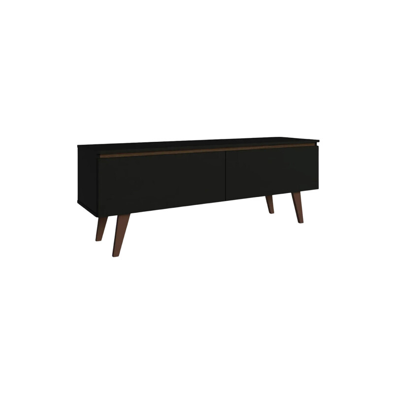 Rack para TV Lumax 2 puertas rustico 55 pulgadas Negro