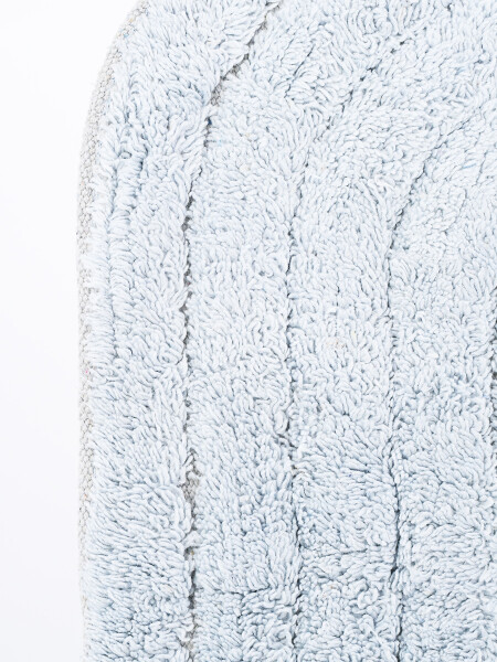 ALFOMBRA BAÑO OVAL GRIS