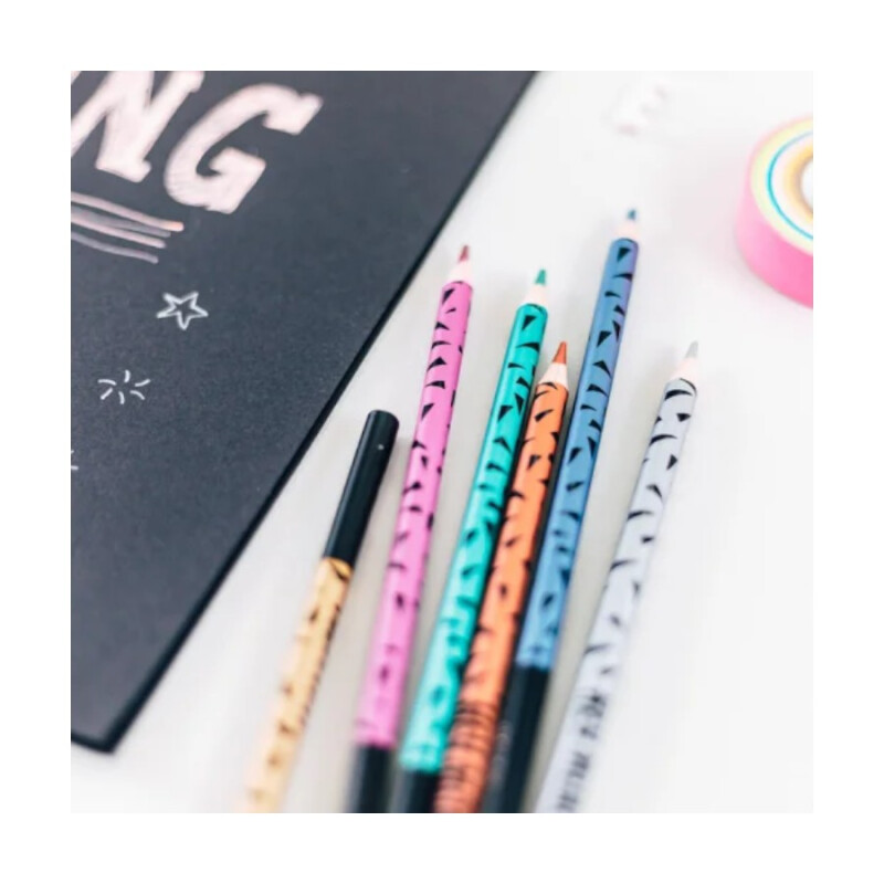 Lápices Metalizados Mooving x6 Lápices Metalizados Mooving x6