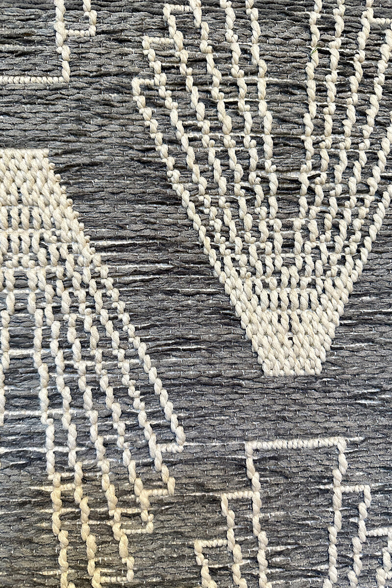 VELVET ALFOMBRA VELVET VLT/9388/H818/ 160X230 WOOL/DARK GREY