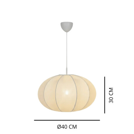 LUMINARIA COLGANTE LUVO MEDIUM Luminaria Colgante Luvo Medium Blanca ø 40 cm