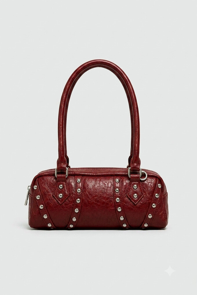 CARTERA BAGUETTE GRANATE