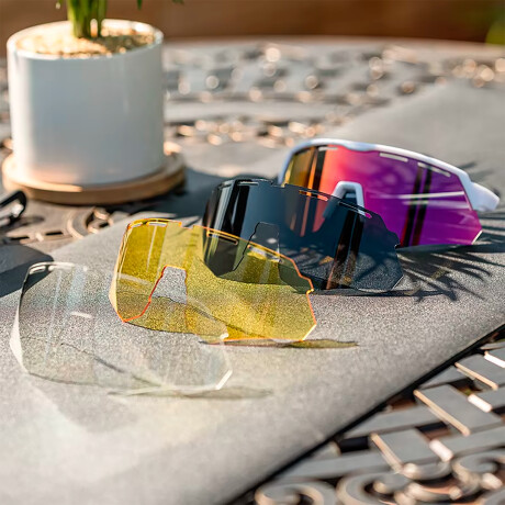 Lentes Deportivos Polarizados +3 Intercambiables Rockbros Uv 001