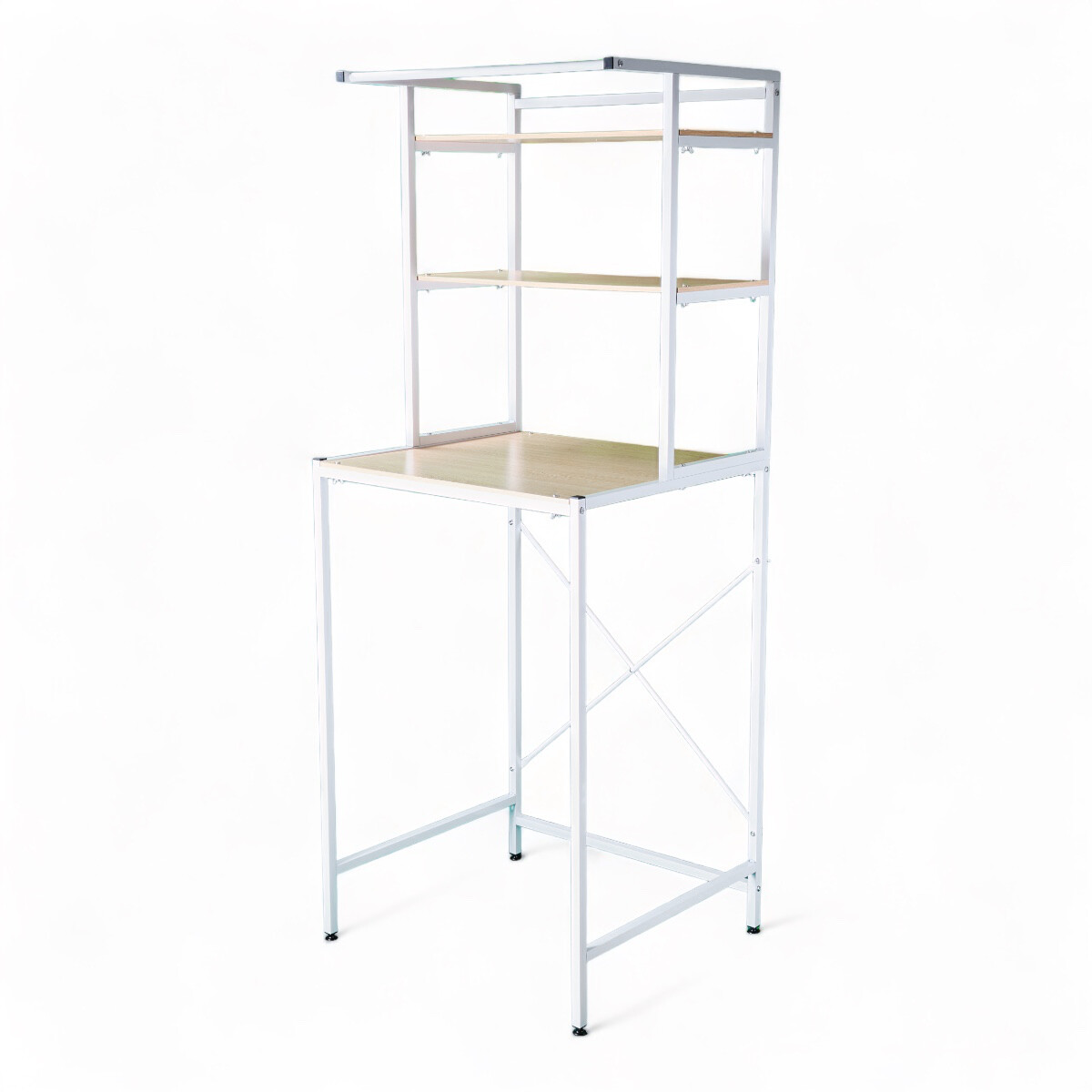 Mueble Hierro y Madera Racks Sobre Lavarropa, Ancho 70cm 